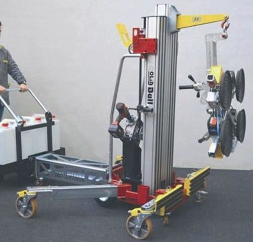 lifting trolley with vacuum device