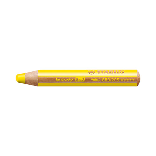 Woody 3-in-1 crayon, jaune